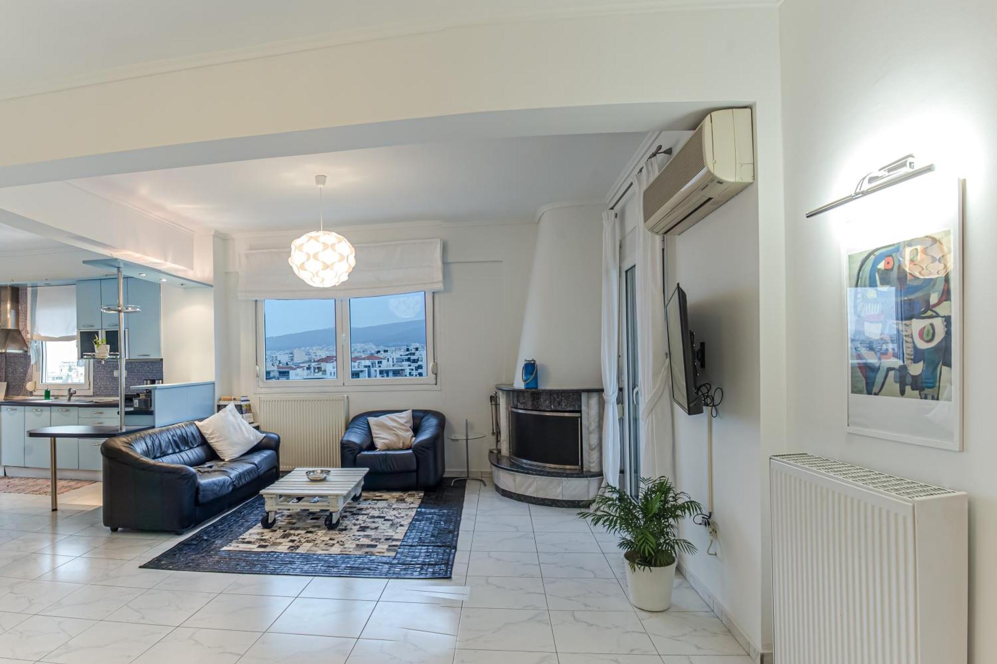 Celestial Garden-Thessaloniki'S Modern, Eclectic Penthouse With An Amazing View And Veranda Zewnętrze zdjęcie