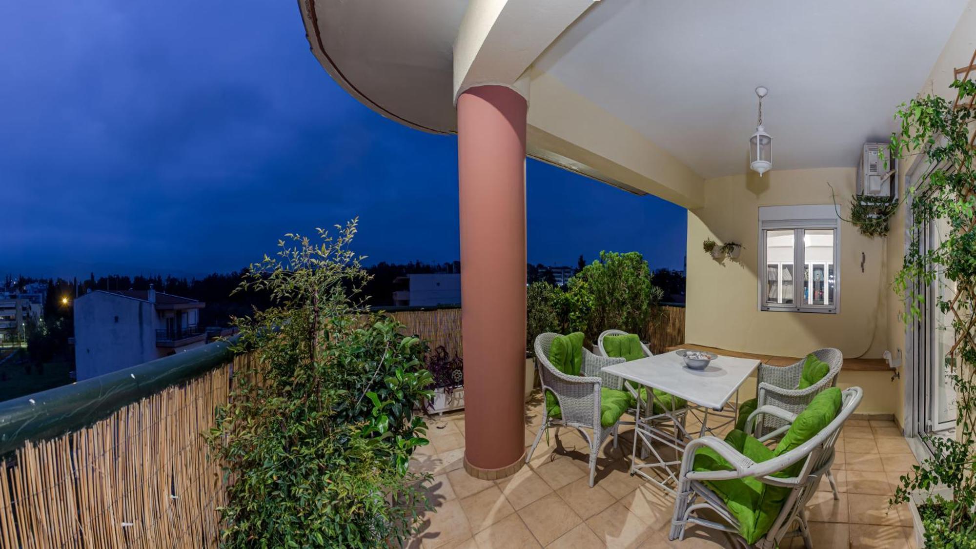 Celestial Garden-Thessaloniki'S Modern, Eclectic Penthouse With An Amazing View And Veranda Zewnętrze zdjęcie