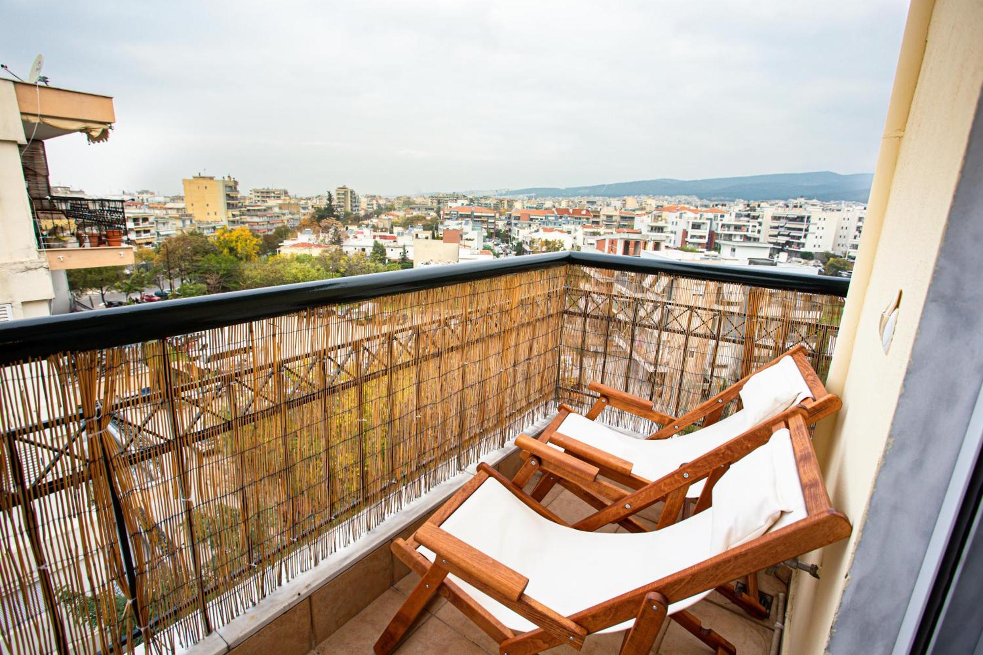 Celestial Garden-Thessaloniki'S Modern, Eclectic Penthouse With An Amazing View And Veranda Zewnętrze zdjęcie