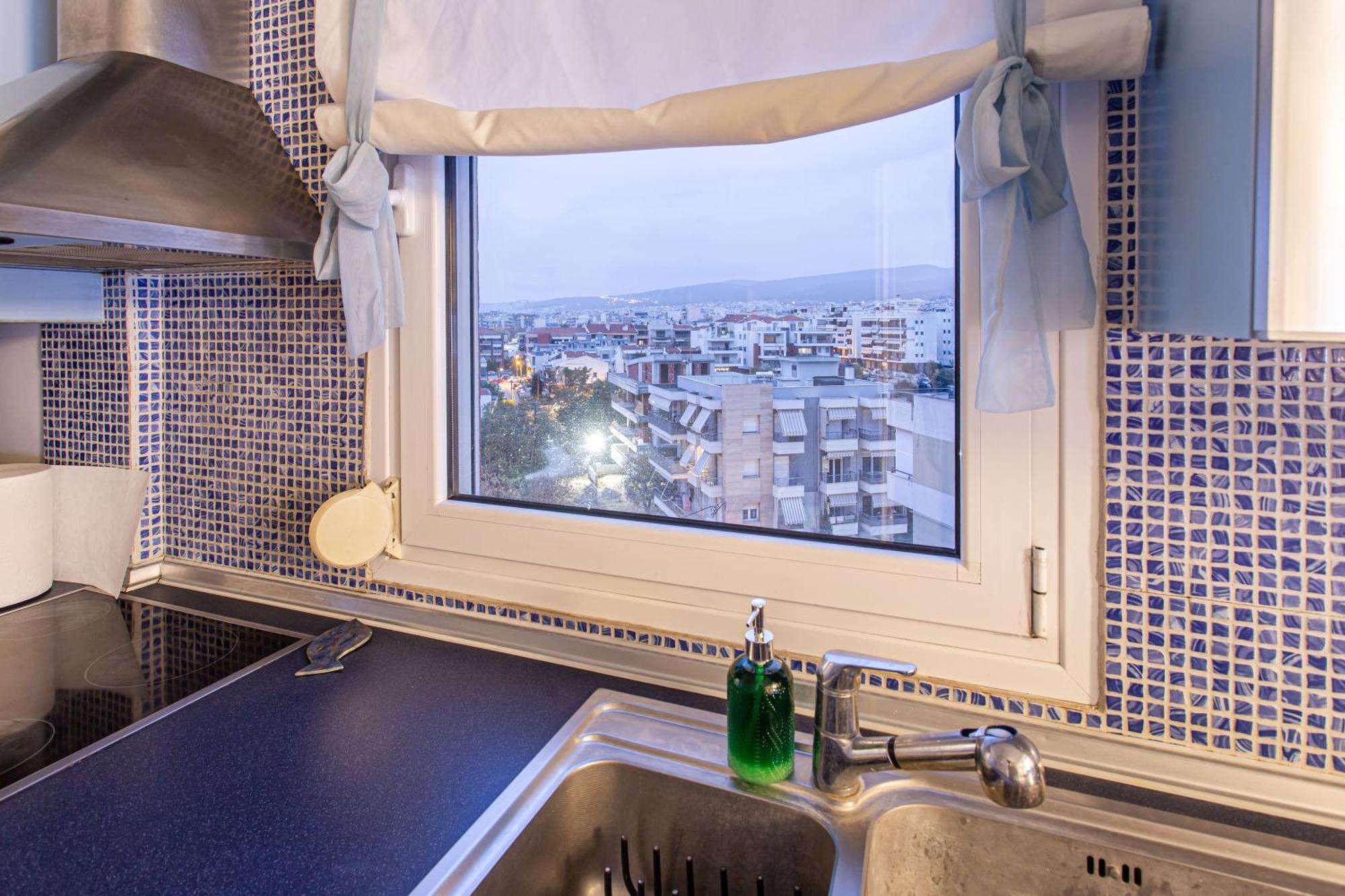 Celestial Garden-Thessaloniki'S Modern, Eclectic Penthouse With An Amazing View And Veranda Zewnętrze zdjęcie